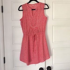 Red floral cinch waist summer dress from Gap - XS